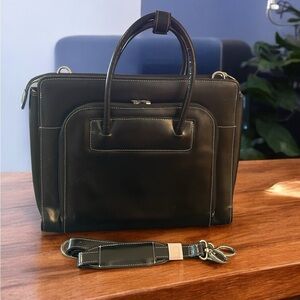 McKlein Lake Forest 15" Top-Grain Leather Laptop Tote - New Without Tags